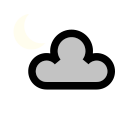 Light snow shower (night)